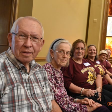 l-r Jesse and Patricia Russell, attended the ACC Summer Reunion with Faye Russell, Allen, Angi Gregory Easter, Darlene Salter Baxley and Terry Baxley.