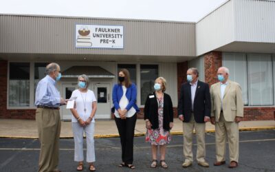 Montgomery Rotary Club presents donation to Faulkner University’s Pre-K program