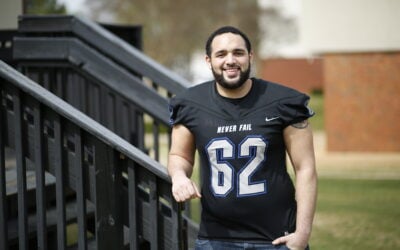 Faulkner Eagle uses football to keep youth on the right path