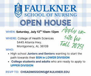 Applications Extended: Faulkner University’s Nursing Program Equips Students for a Purpose-Driven Career in Healthcare