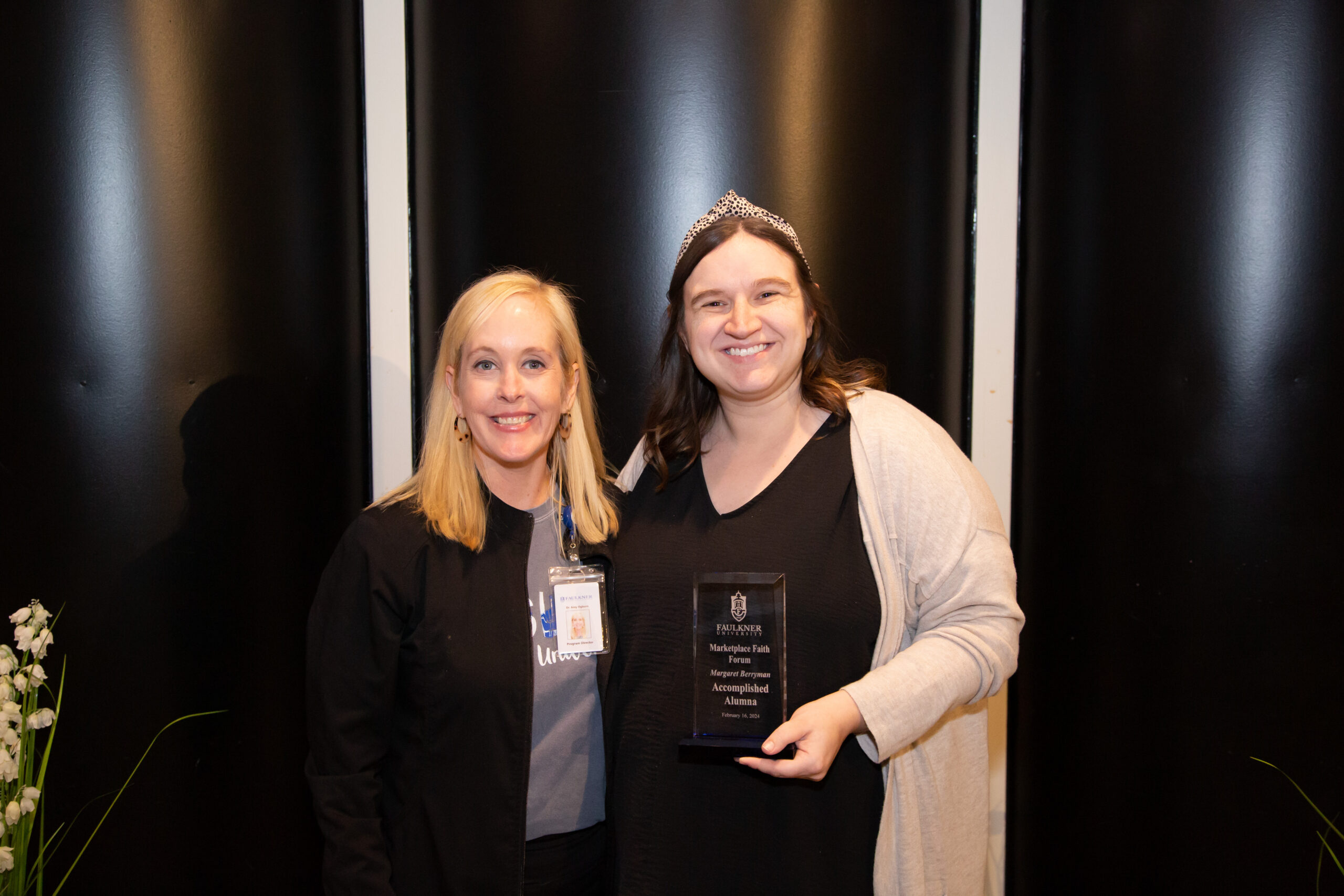 l-r Amy Ogburn and Margaret Berryman.