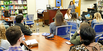 Education students in class
