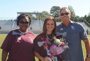 Faulkner University graduate Mary Lawless Jones was recently awarded Teacher of the Year of Elmore County High School.