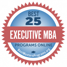 Best 25 Executive MBA Programs Online BestMastersPrograms.org badge