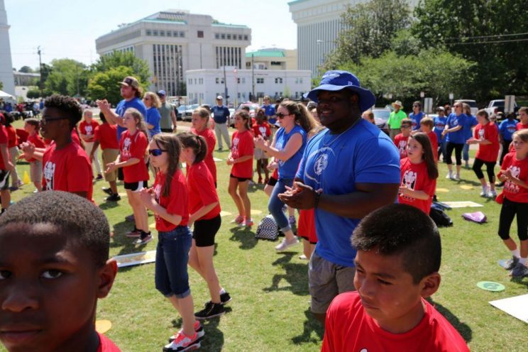 Faulkner Eagles join in on the fun during HEAL Day on May 1, 2019.