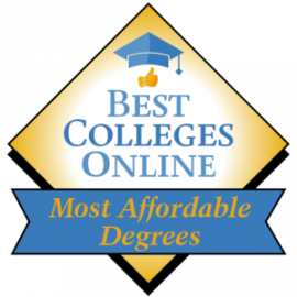 Best Colleges Online – Most Affordable Degrees badge