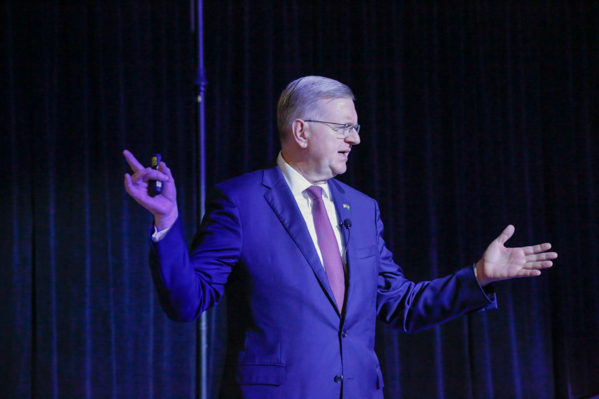 Ambassador of Brazil to the United States, Nestor Forster, Jr. visits Faulkner University.