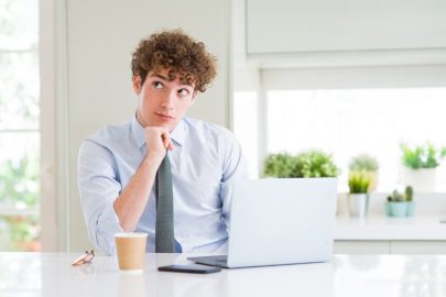 Business Student With Laptop