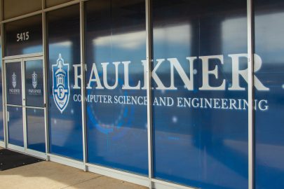 The outside of the new Faulkner Computer Science and Engineering Department.