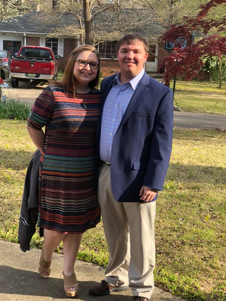 Cody Davis, right and Keri Ratcliff. Davis currently works as a coach for Montevallo High School as well as a youth minister.