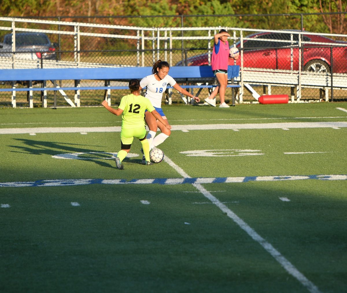 Nanako Omae plays midfield for the Faulkner Women's Soccer team. 