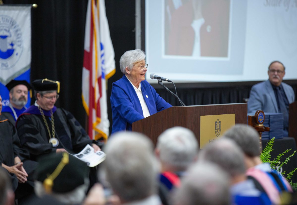 Gov. Kay Ivey addresses graduates on May 4, 2024.