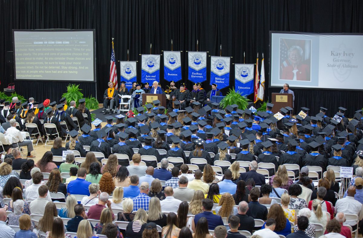 Gov. Kay Ivey addresses graduates on May 4, 2024.