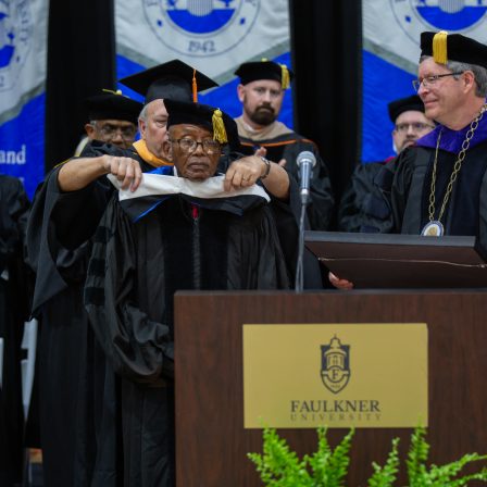Faulkner University Confers Honorary Doctor of Ministry to Dr. Fred Gray