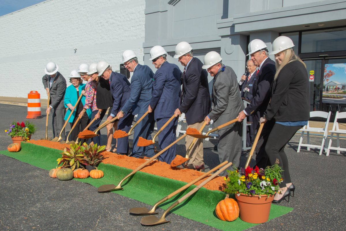 Representatives of Faulkner University along with supporters from the county, city, state and others were present at the ground-breaking ceremony. 