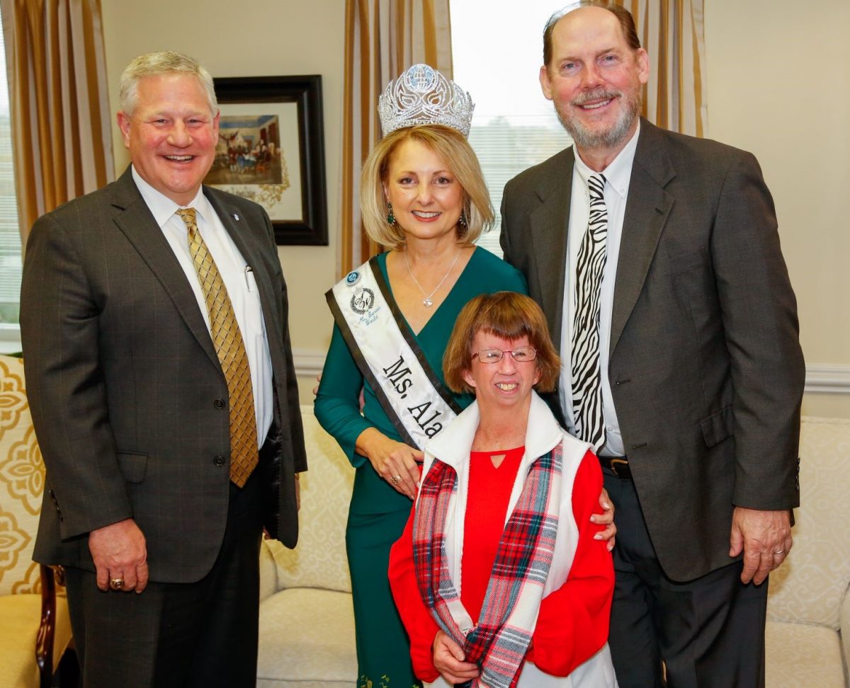 After being crowned, Dixon visited Faulkner. As Ms. Senior Alabama World and Ms Sr. World 60s 1st Alternate, alumna Cindy Dixon is spreading the message of nonprofit, Bucket by Bucket.