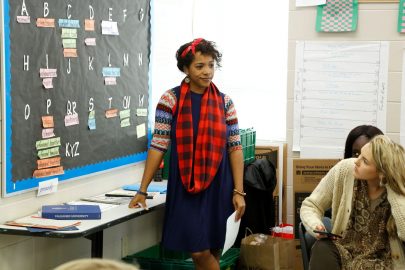 Katrina Hayden speaks at Faulkner University College of Education's annual Marketplace Faith Friday Forums.