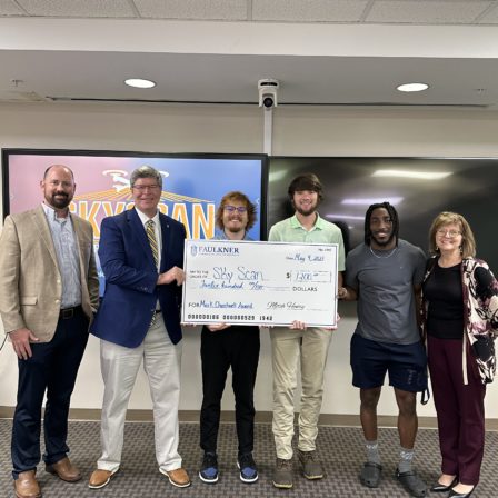 l-r Justin Bond, Mitch Henry, Cole Kelley, Parker Mock, Fred Martin and Donna Churchwell.