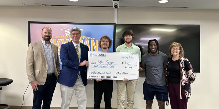 l-r Justin Bond, Mitch Henry, Cole Kelley, Parker Mock, Fred Martin and Donna Churchwell.