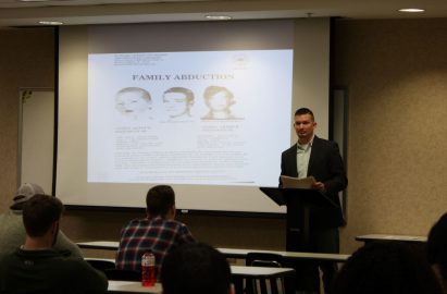 James Stephens speaks to students during the 2020 Marketplace Faith Friday Forums.