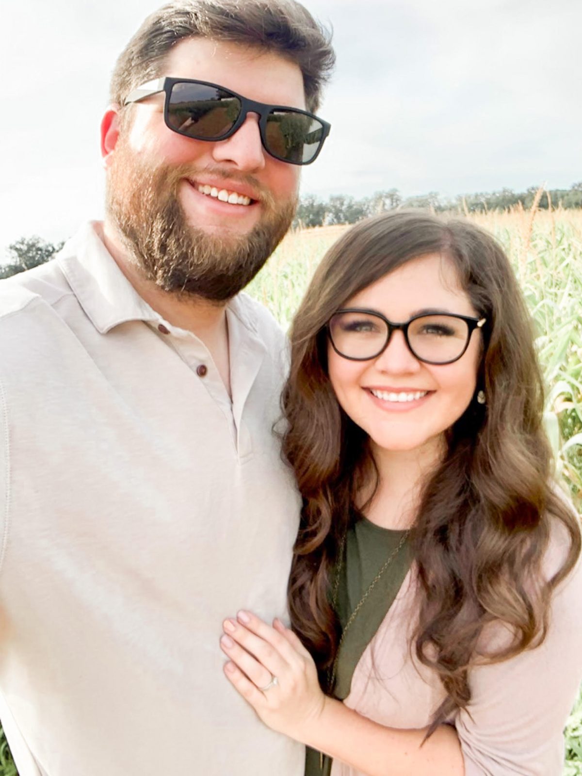 l-r Brett Childs and Laura (Lambert) Childs. Laura like many teachers, had to overcome the challenge of teaching her students virtually during the COVID-19 pandemic. 