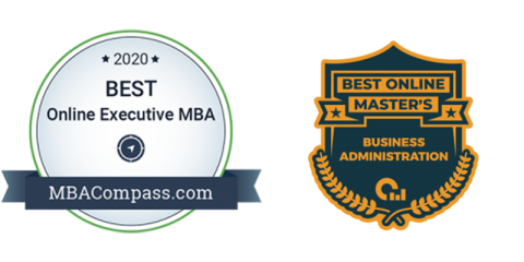 2020 Best Online Executive MBA badge