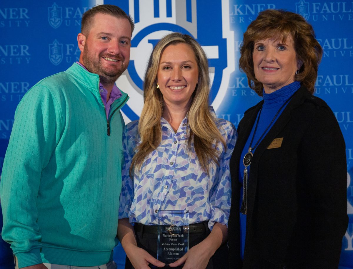 l-r, Brian Paulk, Kristine Paulk and Dr. Sharon Paulk.