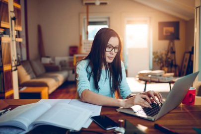 Student Studying Online