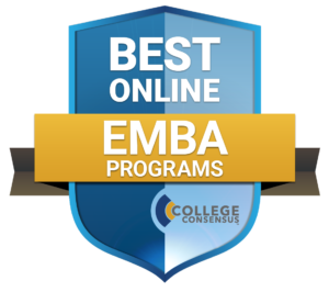 College Consensus bade for Best Online EMBA Programs 2019. 