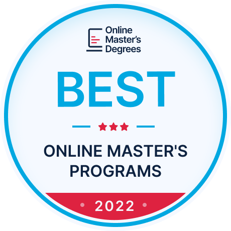 Badge for Best Online Masters Program 2022