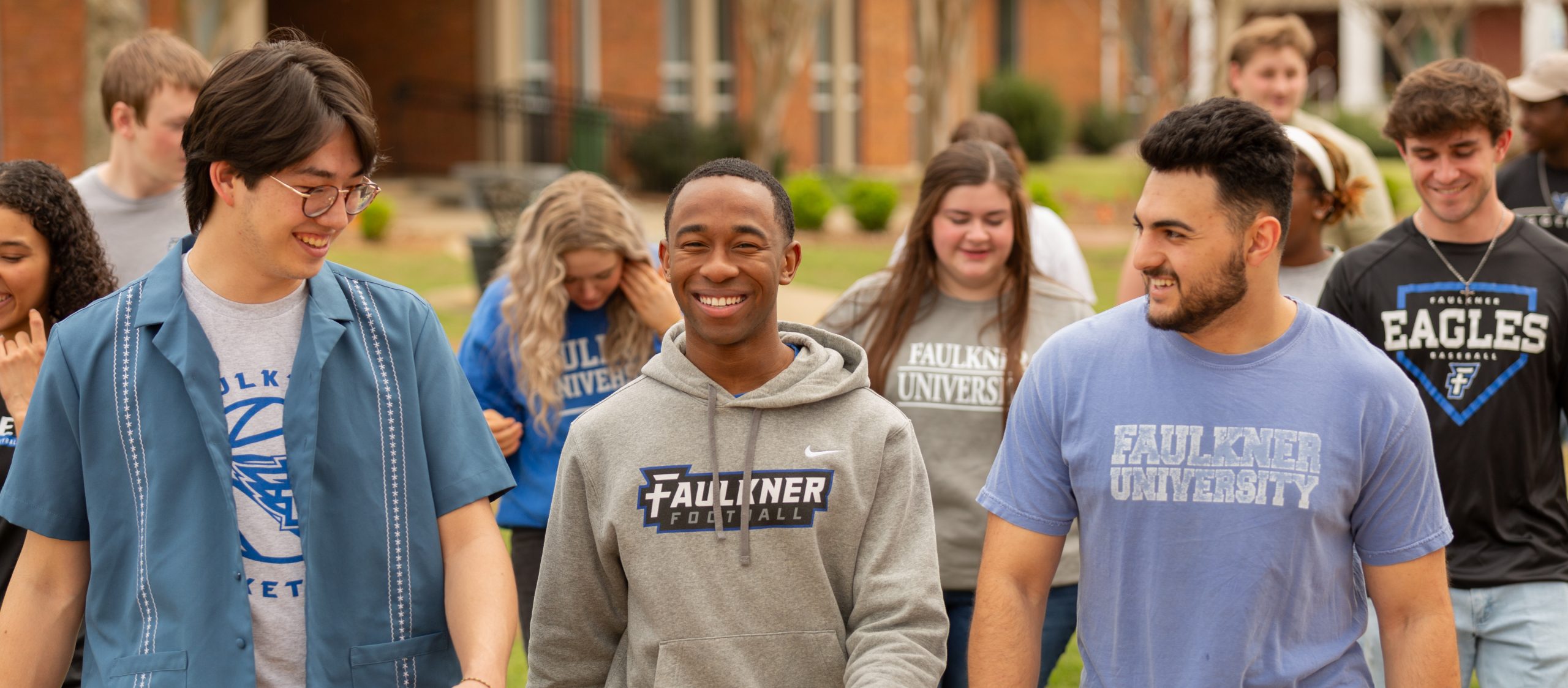 students smiling