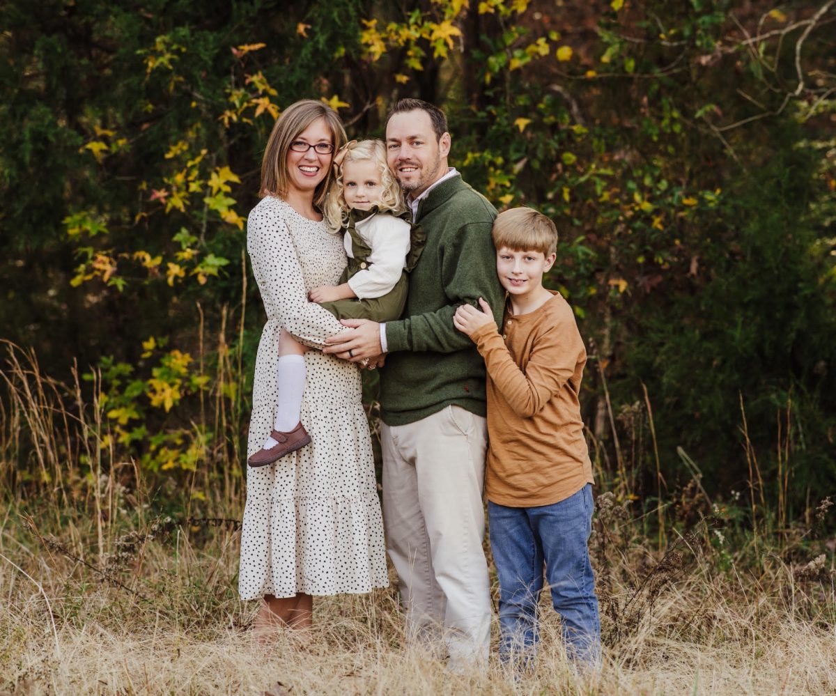 l-r, Taryn Brodie poses with her daughter Keeghan, husband Chris and son Cutter. Brodie champion her students to be Brodie's Best by instilling them with values in addition to their education.