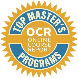 Online Course Report's Top Master's Programs badge