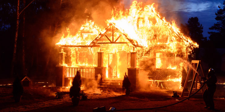 Picture of House on Fire