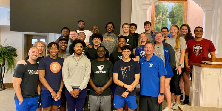 Faulkner students who made the decision to follow Christ through baptism.